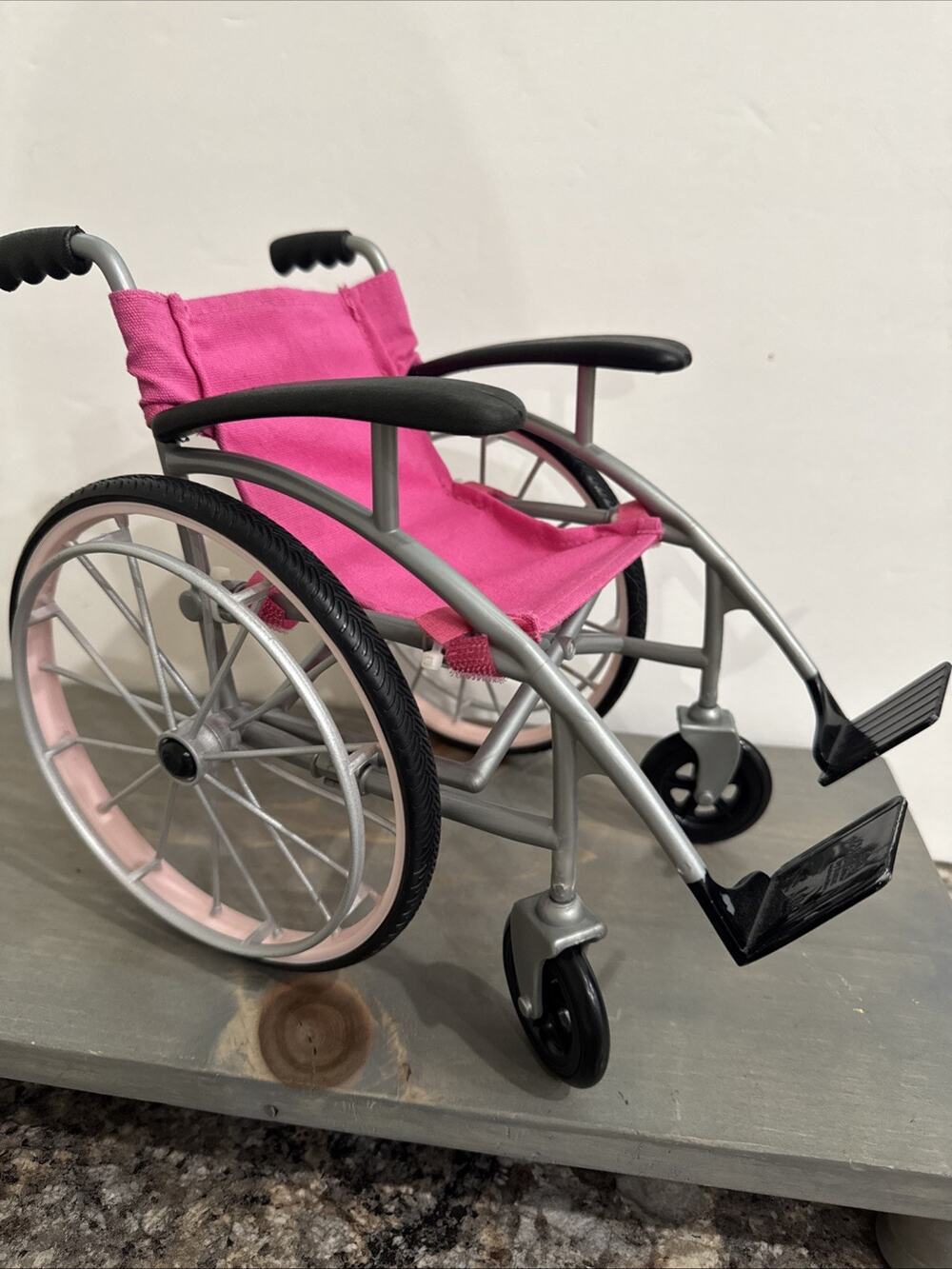 Our Generation Pink Wheelchair Handicapped Chair Toy Battat No Doll